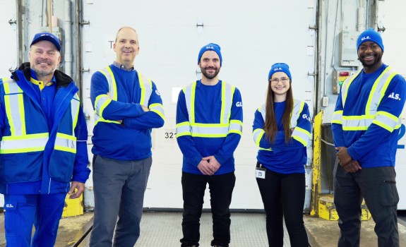 Group of employees smiling