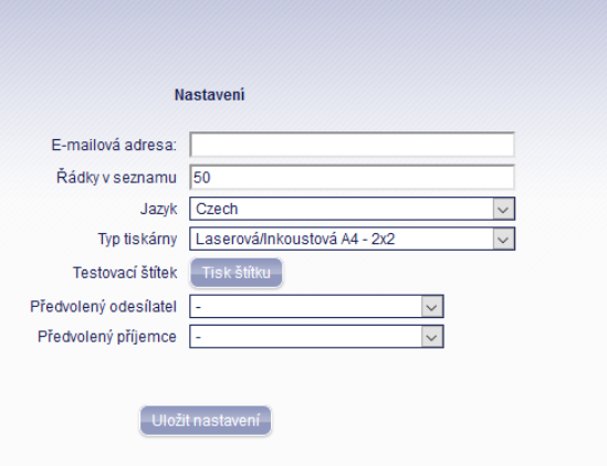 online - nastavení