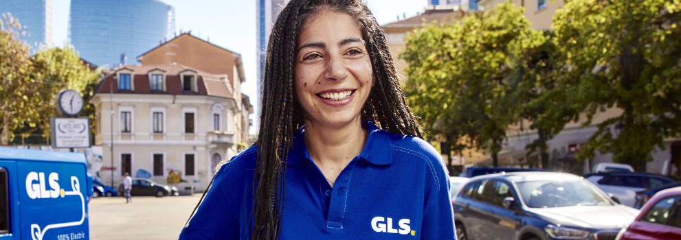 GLS bezorger met pakketten